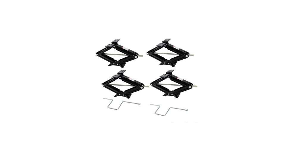 Quick Products RV Stabilizing And Leveling Scissor Jack 5 000 Lbs. Max 24, Set Of 4, QP-RVJ-S24-4PK