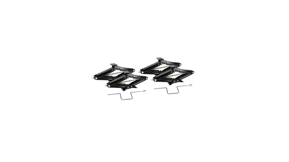 Quick Products RV Stabilizing And Leveling Scissor Jack 5 000 Lbs. Max 24, Set Of 4, QP-RVJ-S24-4PK