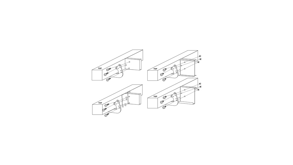 Quick Products Standard RV Bumper Support Bracket, QP-SBSBU