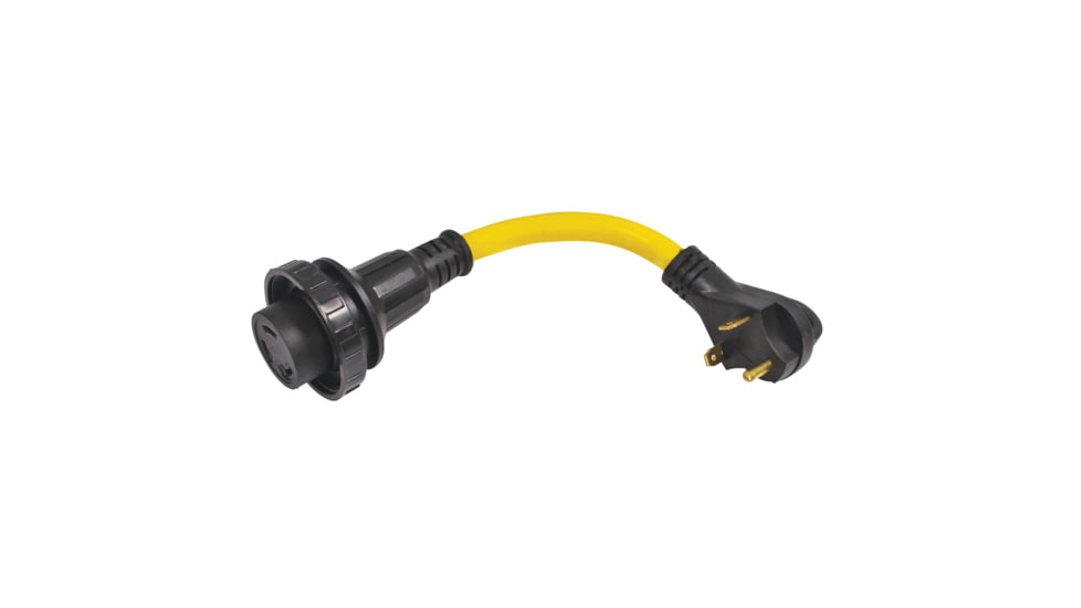 Quick Products Twist Lock Adapter Cord 30A Male To 30A Twist Lock, 12in, QP-30M30T012