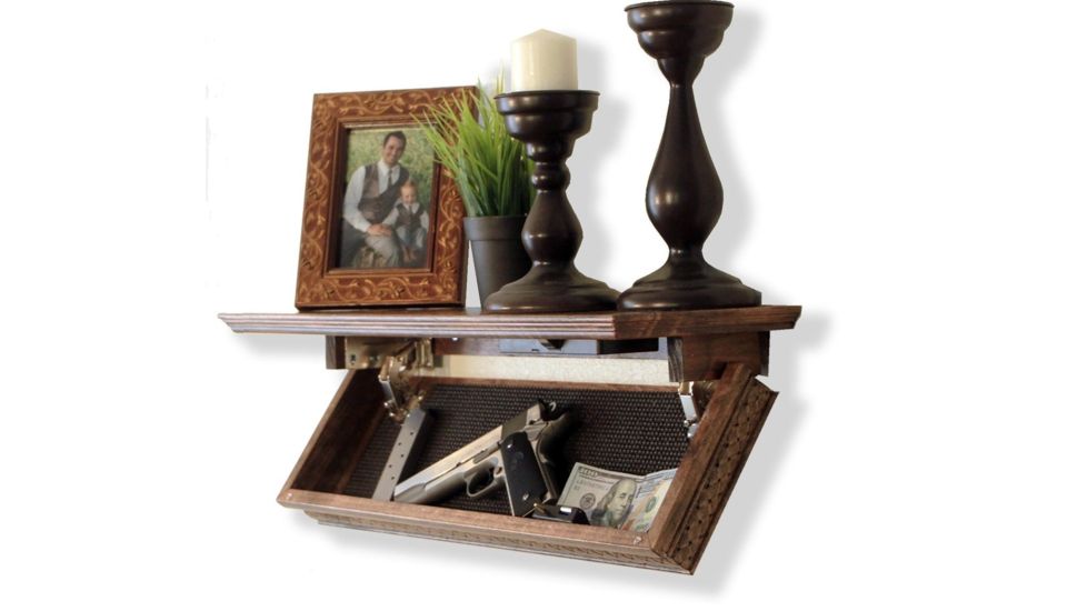 QuickSafes Quick Shelf Safe, w/Rfid Locking System, Walnut QS24WN