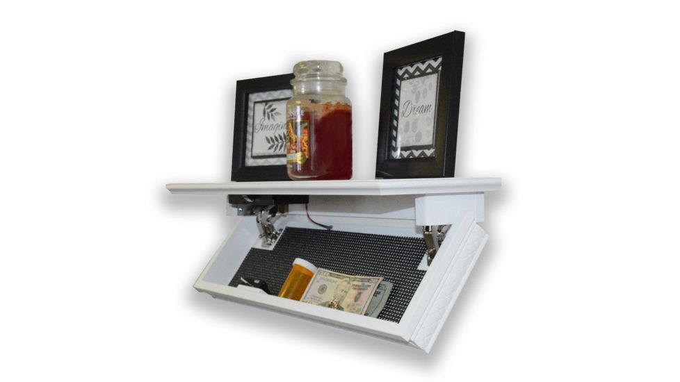 USED QuickSafes Quick Shelf Safe, w/RFID Locking System, White, QS24W, EDEMO1