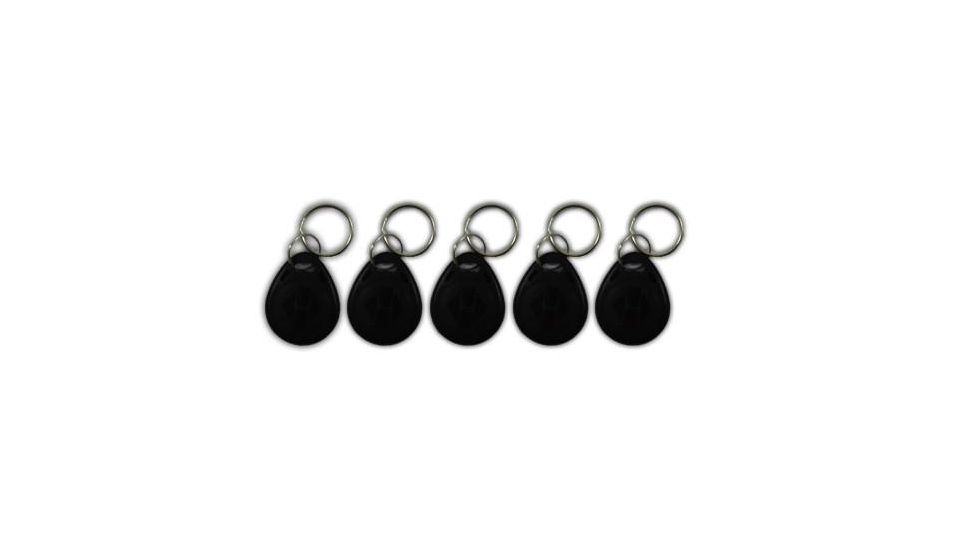 QuickSafes Rfid Key Fobs, 5 Pack, Black 5FOB