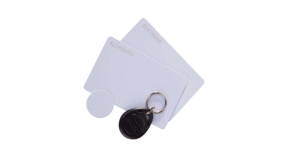 QuickSafes Rfid Key Kit, 4 Pack, White/Black 4RFID