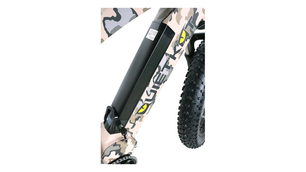 QuietKat Ambush 750W Rugged Fat Tire Electric Mountain Bike, Camo, Large 19in Frame, 19 Q M 0750 C C H M CAM
