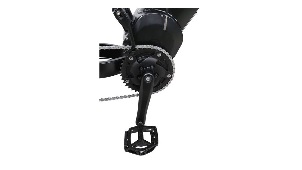 QuietKat Ambush 750W Rugged Fat Tire Electric Mountain Bike, Charcoal, Large 19in Frame, 19 Q M 0750 C C H M CHR