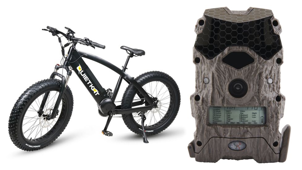 QuietKat Black Ranger 750W Electric Bike w/ Mirage 16 Lightsout Trail Camera