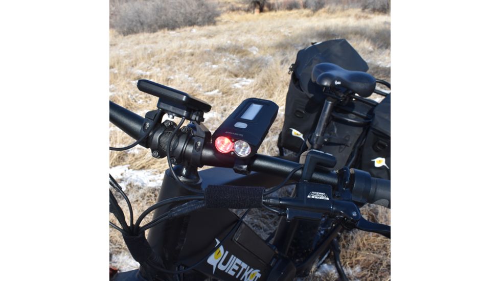 QuietKat Hunter 800 Bike Light, 300 Lumens Red and 500 Lumens White, Black, 18QKRWBL-800