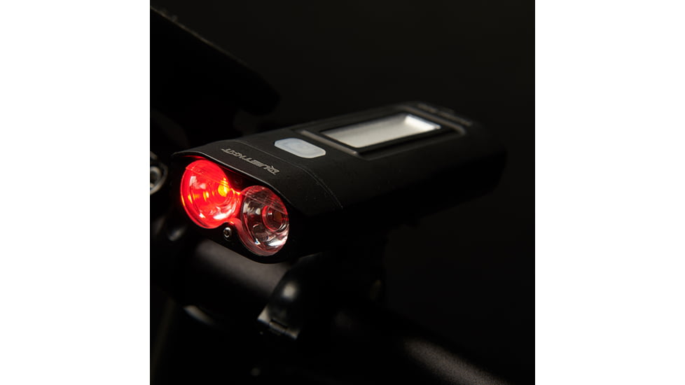 QuietKat Hunter 800 Bike Light, 300 Lumens Red and 500 Lumens White, Black, 18QKRWBL-800