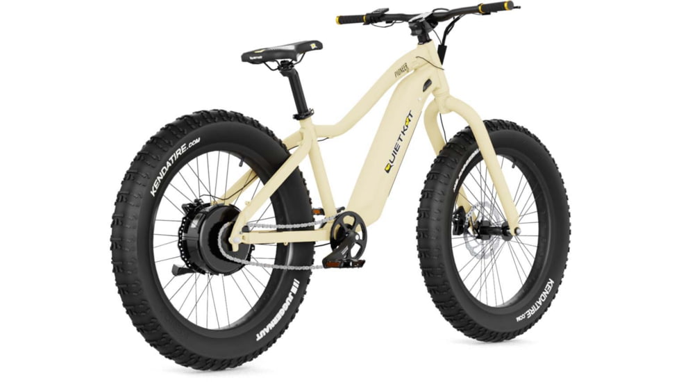 QuietKat Pioneer 500 Watt Motor Bicycle, Sandstone, PIO-50-SND-18
