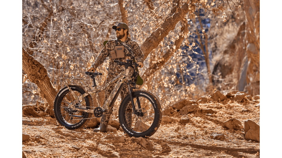 QuietKat Ranger 1000 Watt Hub-Drive Motor Bicycle, Small, Under 5ft 6in, Shimano 7-Speed, Veil Cumbre Camo, RAN-10-BRE-15