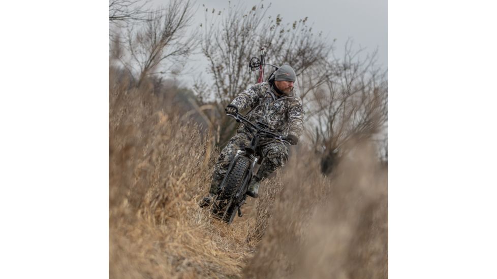 QuietKat Ranger 750W Electric Bike, w/ Rear Hub Motor, Chain Drive, 7 Speed, Suspension Fork, Mechanical Disc Brakes, Camo, One Size Fits Most, 18QKH750CCS-C