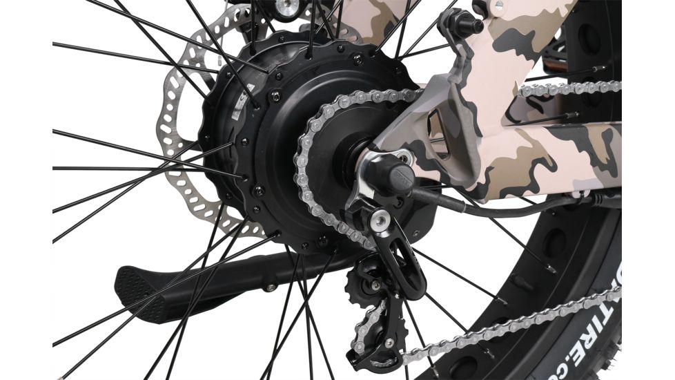 QuietKat Rover 750W Moderate Off-Road Terrain Electric Bike, Camo, Large 19in Frame, 19 Q H 0750 C S R M CAM