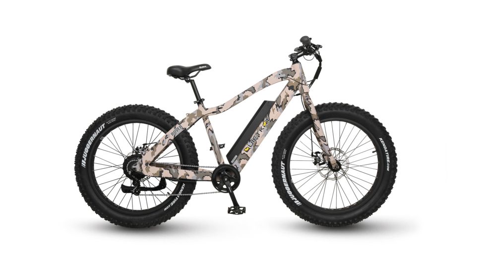 QuietKat Rover 750W Moderate Off-Road Terrain Electric Bike, Camo, Large 19in Frame, 19 Q H 0750 C S R M CAM