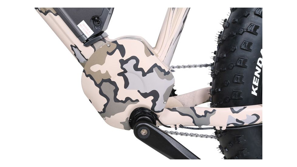 QuietKat Sequoia 750W Advanced Terrain and Trails Electric Bike, Camo, Medium 17in Frame, 19 S M 0750 C C A H CAM