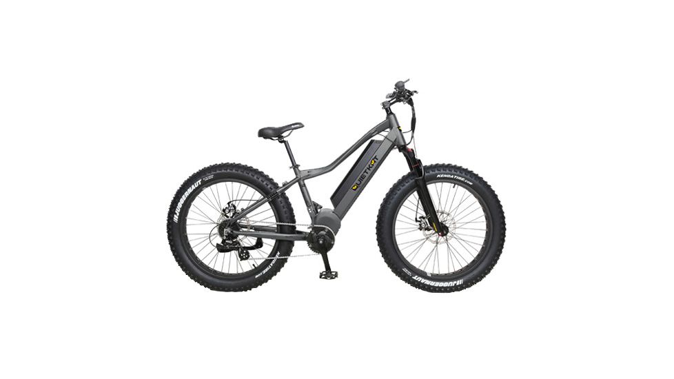 QuietKat Sequoia 750W Advanced Terrain and Trails Electric Bike, Charcoal, Medium 17in Frame, 19 S M 0750 C C A H CHR
