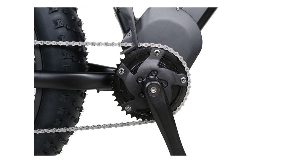 QuietKat Sequoia 750W Advanced Terrain and Trails Electric Bike, Charcoal, Medium 17in Frame, 19 S M 0750 C C A H CHR