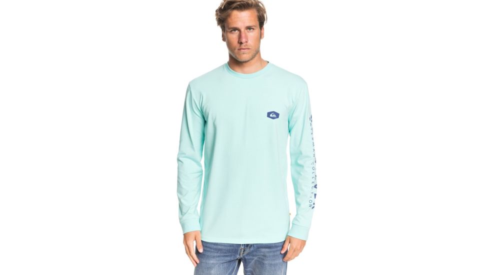 Quiksilver Daily Special Long Sleeve Tee - Mens, Aruba Blue, Large, EQMZT03192-BFK0-L