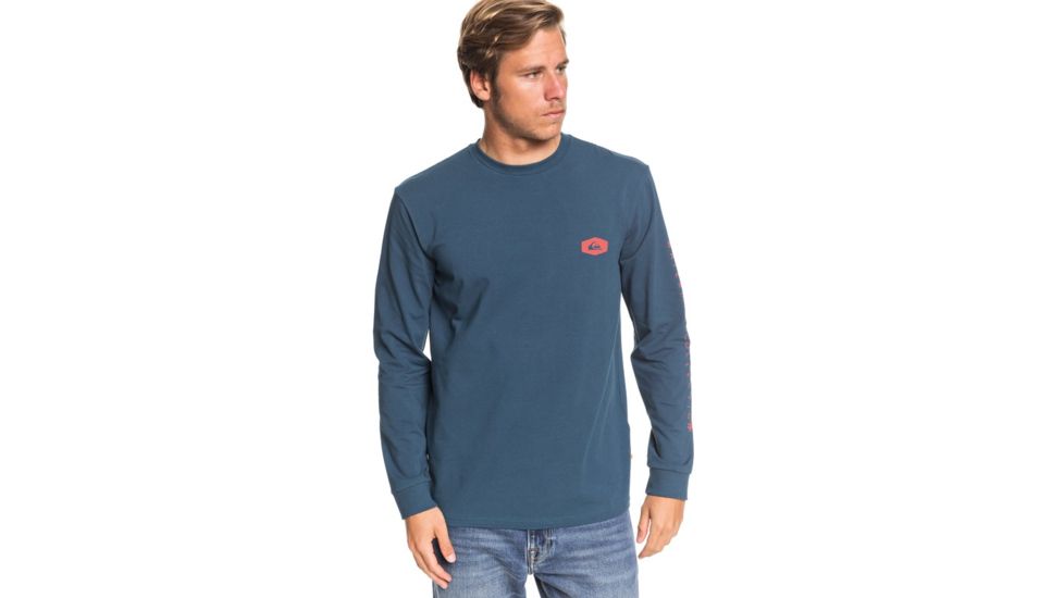 Quiksilver Daily Special Long Sleeve Tee - Mens, Majolica Blue, Large, EQMZT03192-BSM0-L