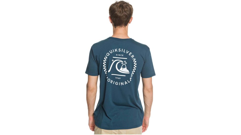 Quiksilver Higher Ground Tee - Mens, Beach Glass, Medium, EQYZT05824-GCZ0-M