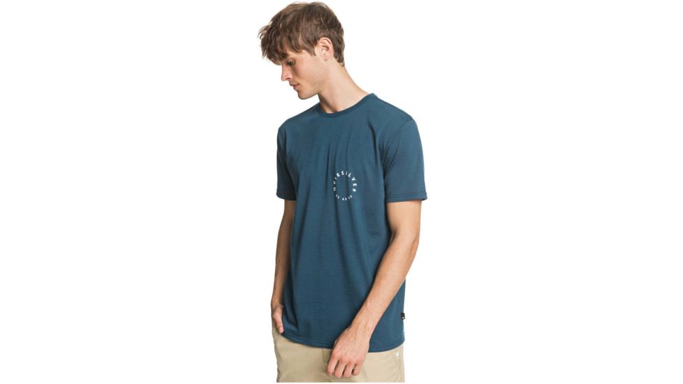Quiksilver Higher Ground Tee - Mens, Beach Glass, Medium, EQYZT05824-GCZ0-M