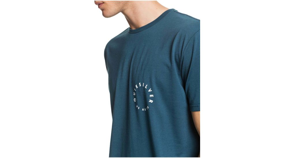 Quiksilver Higher Ground Tee - Mens, Beach Glass, Medium, EQYZT05824-GCZ0-M