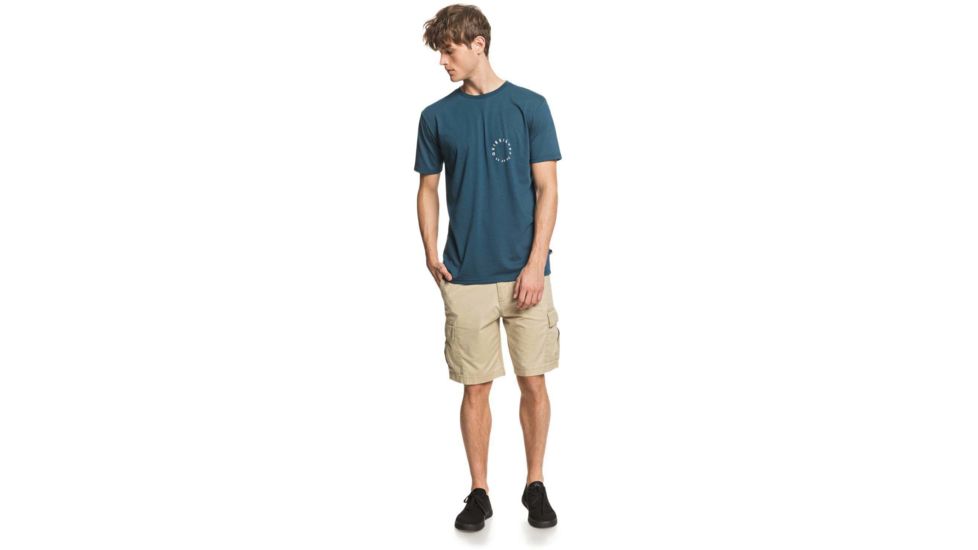 Quiksilver Higher Ground Tee - Mens, Beach Glass, Medium, EQYZT05824-GCZ0-M