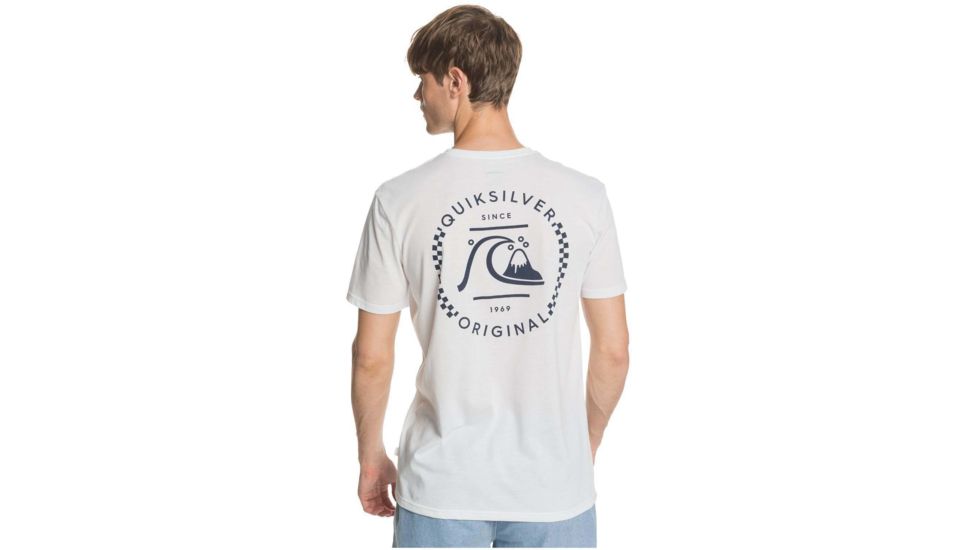 Quiksilver Higher Ground Tee - Mens, White, Medium, EQYZT05824-WBB0-M