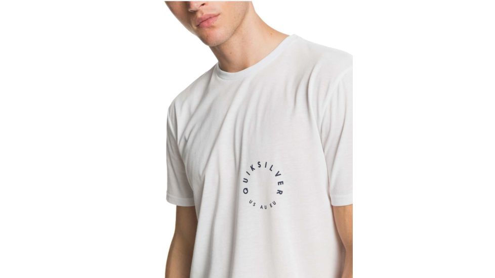 Quiksilver Higher Ground Tee - Mens, White, Medium, EQYZT05824-WBB0-M