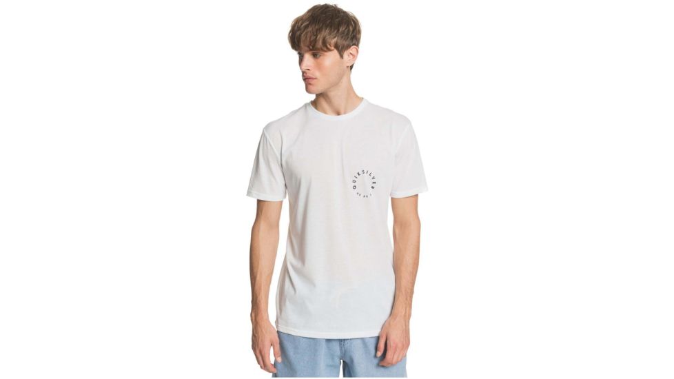 Quiksilver Higher Ground Tee - Mens, White, Medium, EQYZT05824-WBB0-M