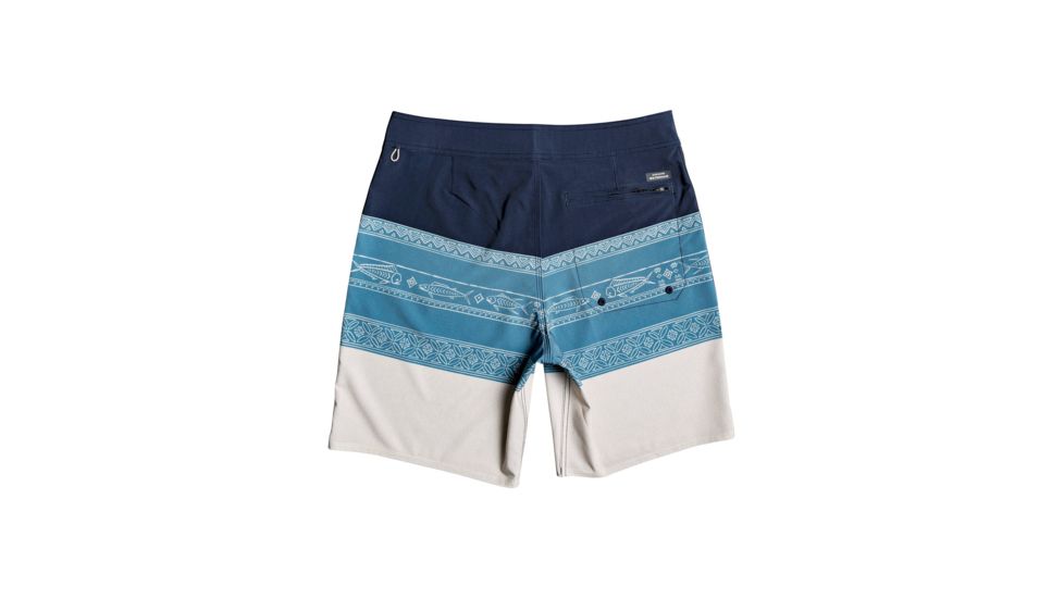 Quiksilver Liberty Triblock Boardshort 19 Inch - Mens, Silver Cloud, 30, EQMBS03063-SGE6-30