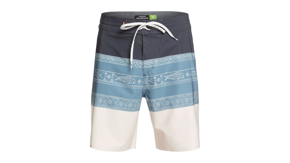 Quiksilver Liberty Triblock Boardshort 19 Inch - Mens, Silver Cloud, 32, EQMBS03063-SGE6-32