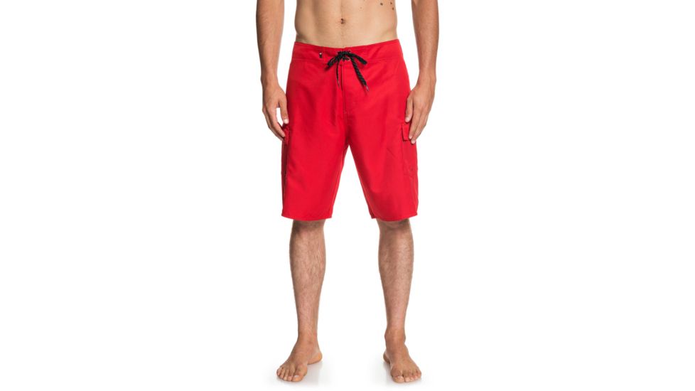 Quiksilver Manic Solid 21 Inch Boardshorts - Mens, Quik Red, 30, EQYBS04089-RQR0-30