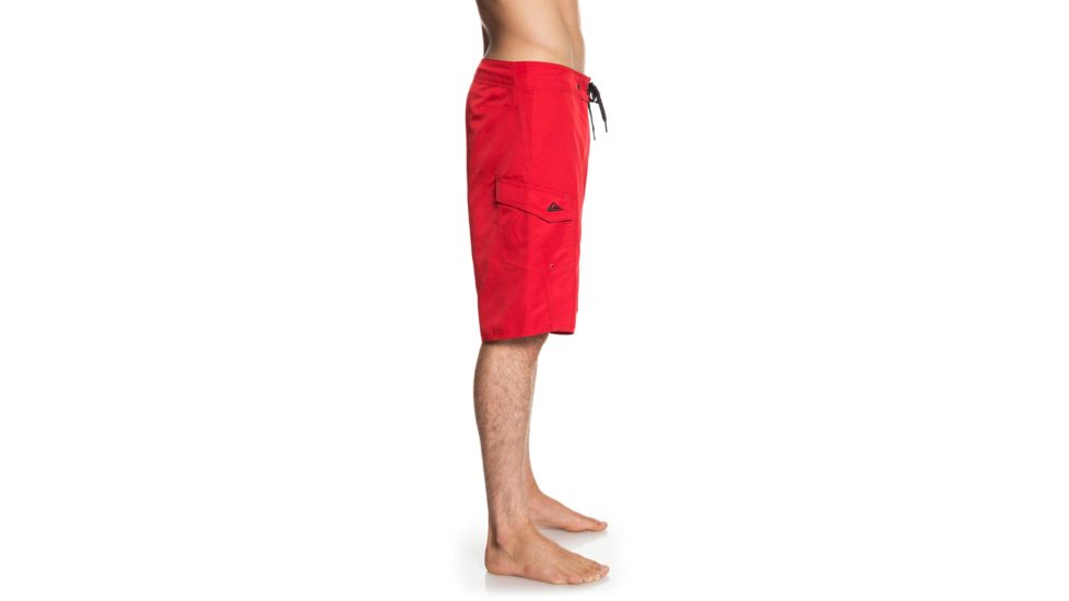 Quiksilver Manic Solid 21 Inch Boardshorts - Mens, Quik Red, 30, EQYBS04089-RQR0-30