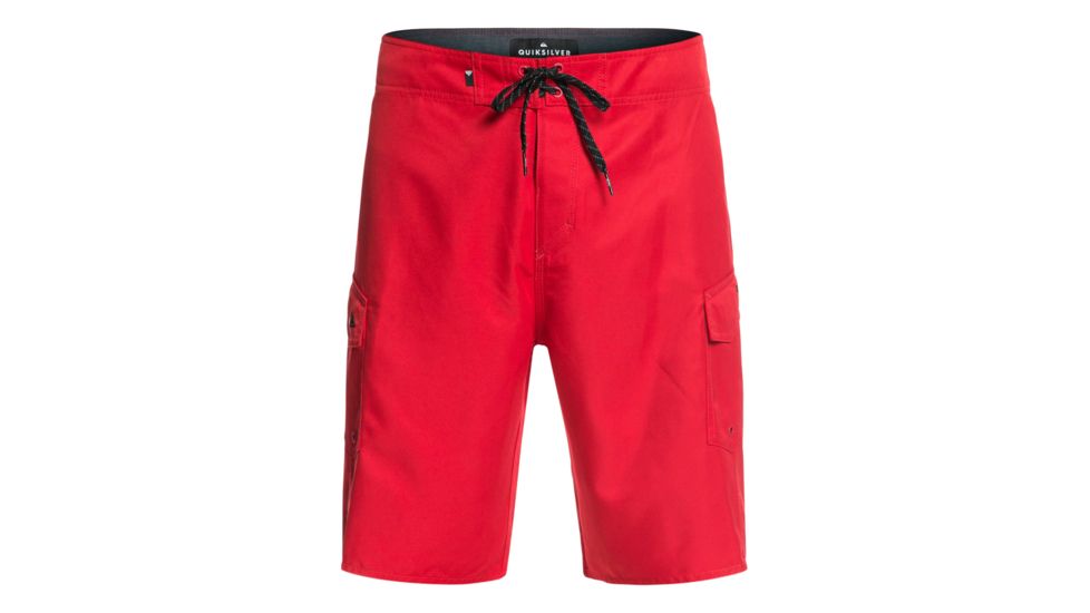 Quiksilver Manic Solid 21 Inch Boardshorts - Mens, Quik Red, 30, EQYBS04089-RQR0-30