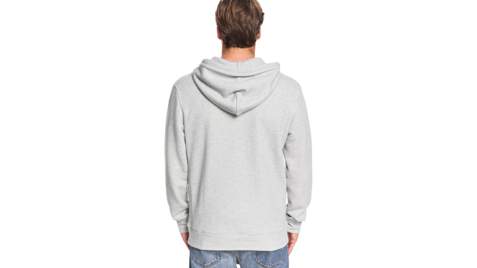 Quiksilver Ocean Nights Half-Zip Hoodie - Mens, Grey Marl, Large, EQMFT03047-SLRH-L