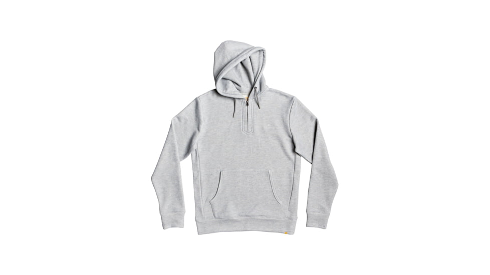 Quiksilver Ocean Nights Half-Zip Hoodie - Mens, Grey Marl, Large, EQMFT03047-SLRH-L