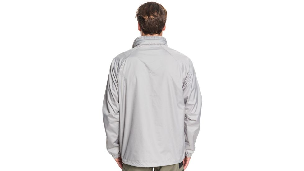 Quiksilver Shell Shock Water-Resistant Windbreaker - Mens, Flint Gray, Medium, EQMJK03023-SJM0-M