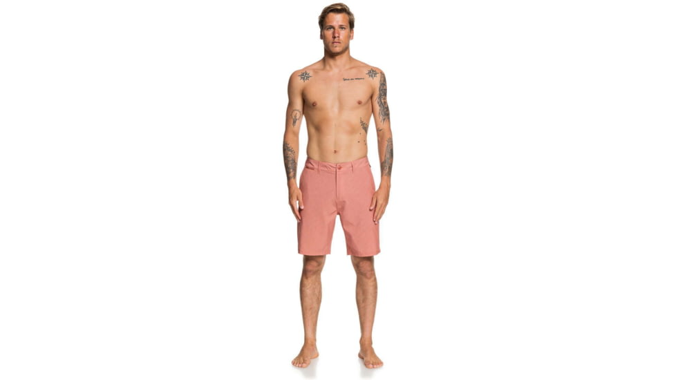 Quiksilver Union Heather 20 Amphibian Boardshorts - Mens, Redwood, 34, EQYWS03653-MNL0-34