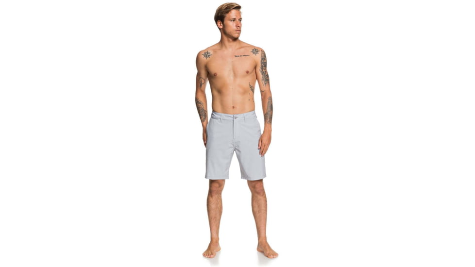 Quiksilver Union Heather 20 Amphibian Boardshorts - Mens, Sleet, 30, EQYWS03653-SZP0-30