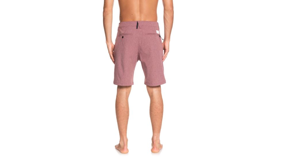 Quiksilver Union Heather 20 Inch Amphibian Boardshorts - Mens, Cordovan, 32, EQYWS03583-RRT0-32