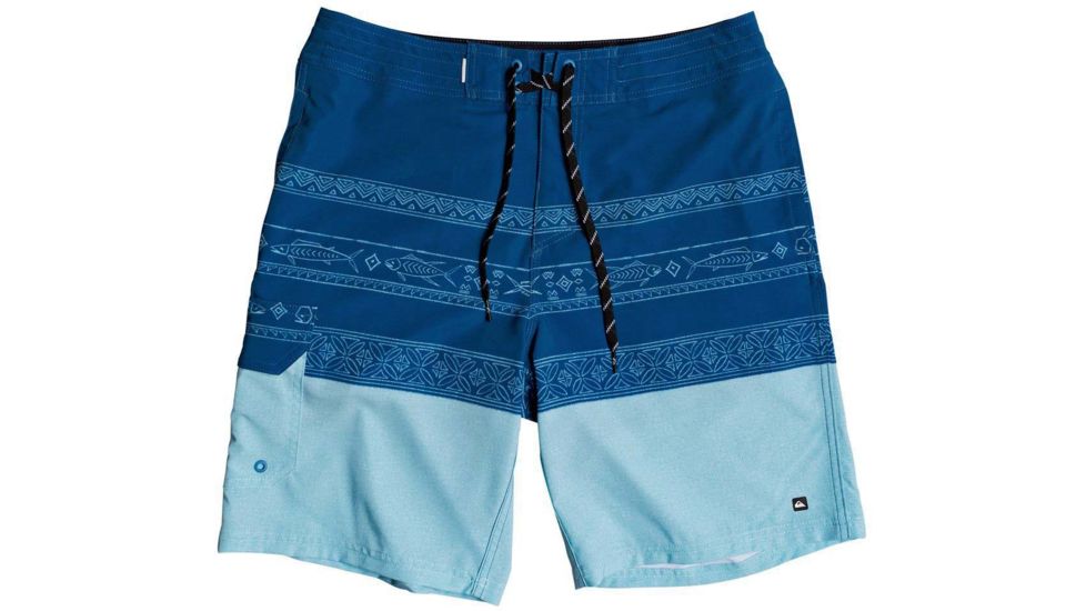 Quiksilver Waterman Angler Triblock 20 Beachshorts - Mens, Classic Blue, 34, EQMBS03070-BRL6-34