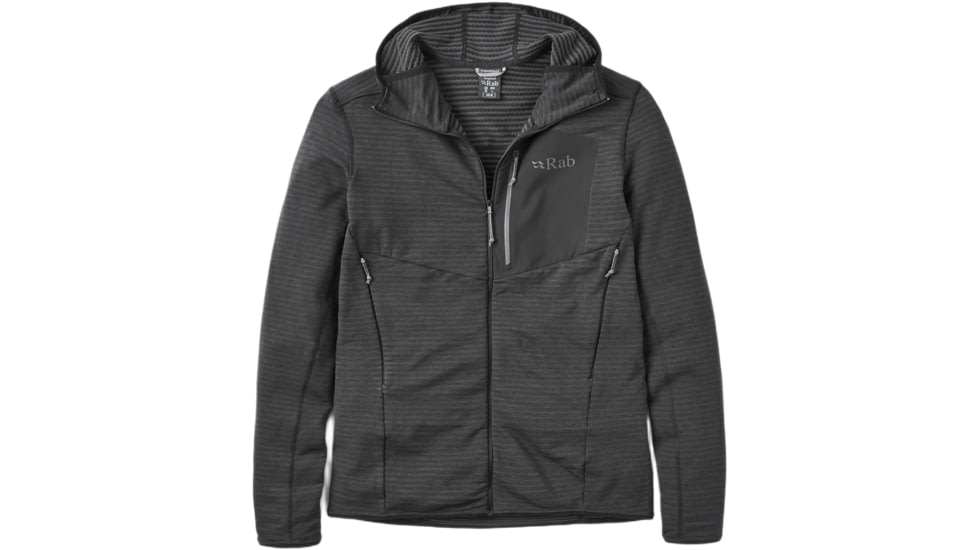 Rab Ascendor Light Hoody - Mens, Black, Large, QFG-58-BLK-LRG