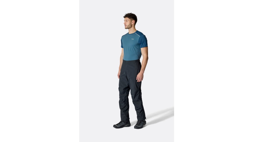 Rab Downpour Mountain Pants - Mens, Black, Extra Large, Regular, QWI-13-BLK-XLG-RG