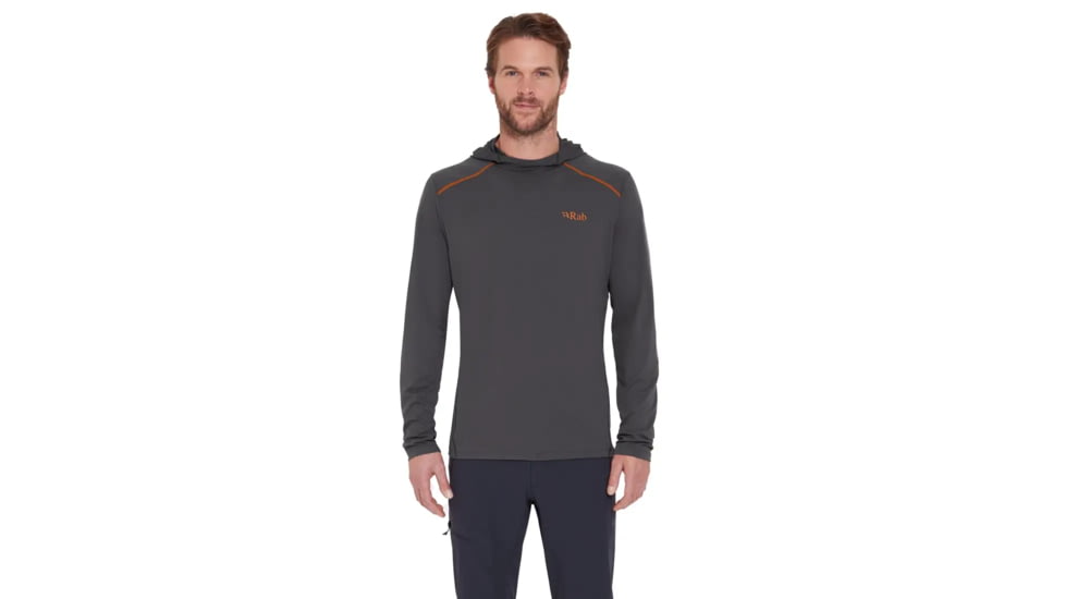 Rab Force Hoody - Mens, Graphene, Medium, QBL-09-GRH-MED