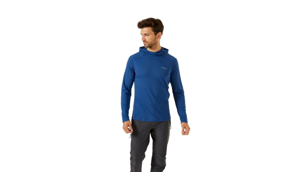 Rab Force Hoody - Mens, Nightfall Blue, Small, QBL-09-NFB-SML