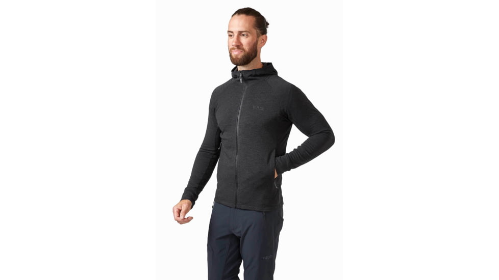 Rab Nexus Hoody - Men's, Black, Small, QFF-70-BLK-SML