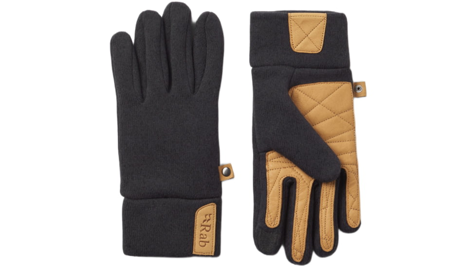 Rab Ridge Gloves, Ebony, Medium, QAJ-73-EBN-MED