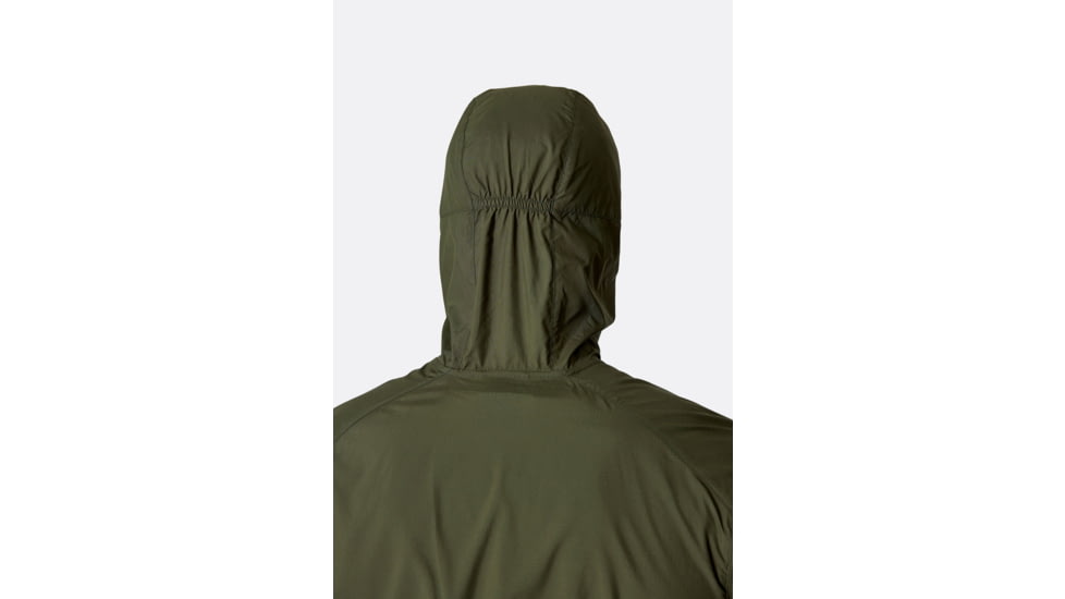 Rab Windgather Hooded Jacket - Mens, Army, Extra Large, QWS-84-ARM-XLG