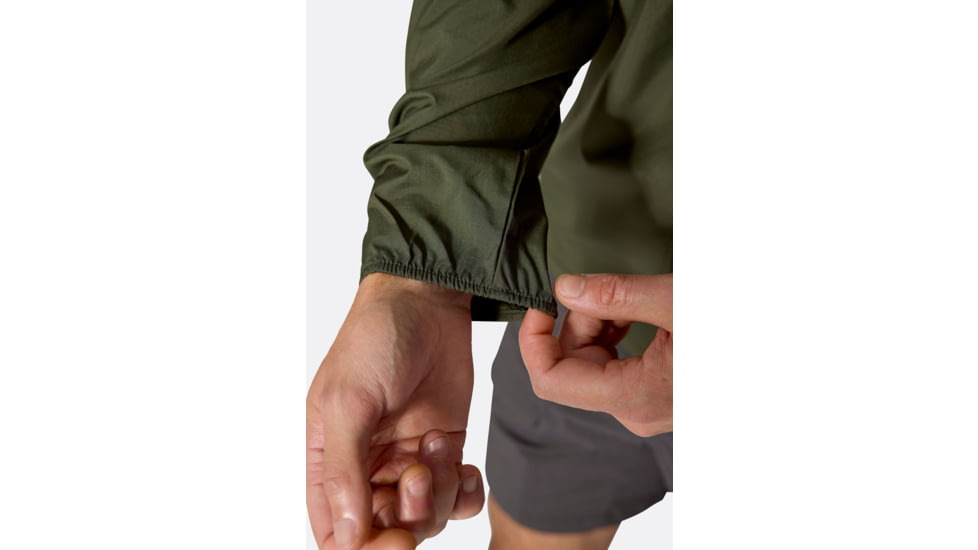 Rab Windgather Hooded Jacket - Mens, Army, Extra Large, QWS-84-ARM-XLG